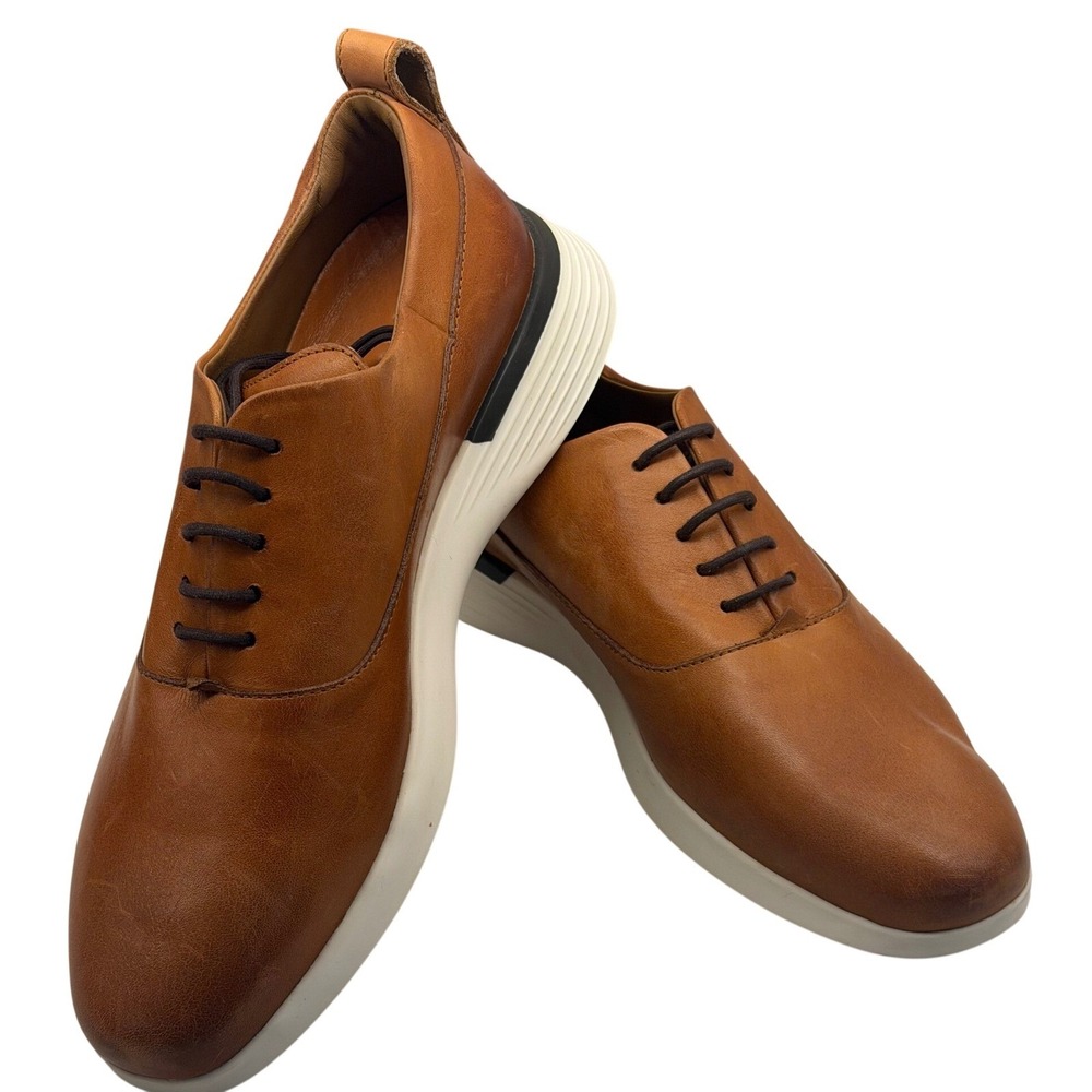 Wolf & Shepherd Crossover Oxford Honey Brown Tan Leather Hybrid Shoes Mens 6